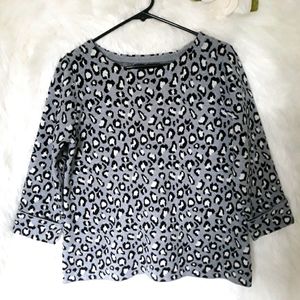 Tahari animal print sweater